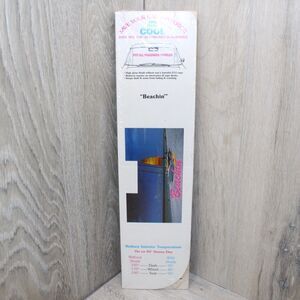 80s 90s Cardboard Car Shade "Beachin'" Beach Scene Vintage Automotive Shade NOS